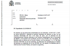 Respuesta Delegaci&oacute;n Gobierno de Madrid