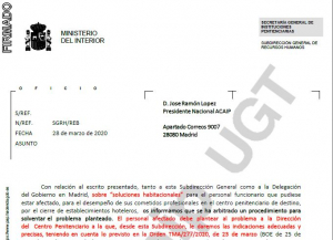 Respuesta a Acaip sobre "soluciones habitacionales"
