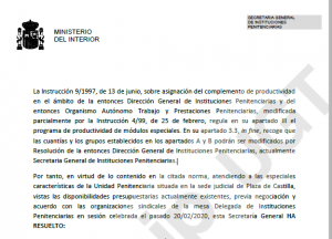 Productividad m&oacute;dulos especiales