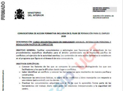 Curso habilidades sociales y resoluci&oacute;n conflictos