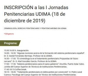 I Jornadas Penitenciarias &ldquo;Criminolog&iacute;a, Derecho Penitenciario y Pr&aacute;ctica&rdquo;