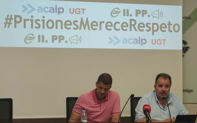 Rueda de prensa ACAIP+UGT y CSIF retirando firma PEAFA