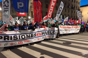 Manifestaci&oacute;n de la plataforma sindical en Salamanca