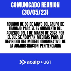 Comunicado reuni&oacute;n Seguimiento Acuerdo
