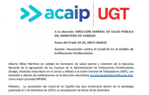 Vacunaci&oacute;n COVID en el &aacute;mbito penitenciario