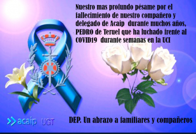 Nuestro p&eacute;same mas profundo por el fallecimiento de Pedro