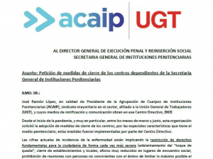 ACAIP-UGT solicita el cierre de los centros penitenciarios