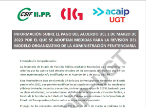 Informaci&oacute;n pago Acuerdo 1 de marzo 2023