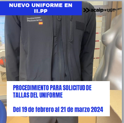 Procedimiento solicitud tallas nuevo uniforme II.PP