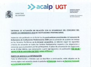 Criterios actuaci&oacute;n concurso traslados enfermer@s II.PP
