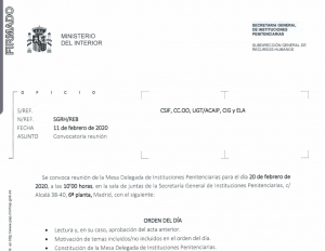 Convocada mesa delegada IIPP