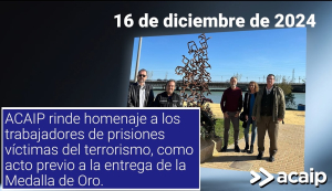 Medalla de oro funcionarios prisiones en el Puerto Sta Mar&iacute;a