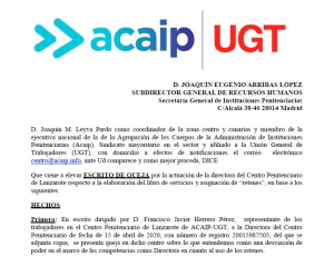 Queja ante Sub Gral RRHH por situaci&oacute;n gesti&oacute;n de retenes en el C.P Tahiche