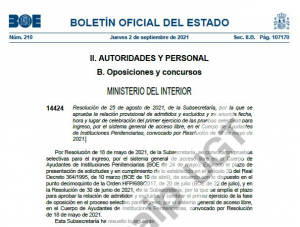 Primer examen ayudantes 2020 acceso libre