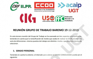 Comunicado conjunto negociaci&oacute;n baremo concurso