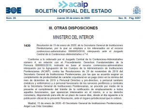 Emplazamiento recurso contencioso realizado por Acaip sobre productividad