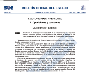 CONVOCATORIA CONCURSO DE TRASLADOS SERVICIOS PERIFERCIOS II.PP