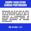 Convocatoria facultativos interinos sanidad penitenciaria