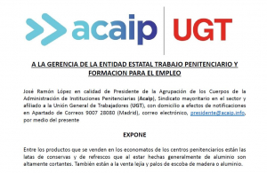 Acaip solicita la supresi&oacute;n de ciertos art&iacute;culos de los economatos