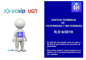 Nuevo permiso de paternidad y maternidad