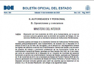 Convocado concurso traslados facultativos II.PP