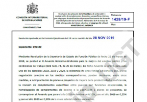 Resolucion CECIR subida niveles subgrupos A1/A2 Y A2/C1