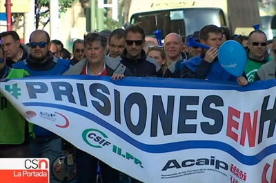 Movilizaciones de los funcionarios de prisiones en Ja&eacute;n