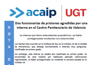 Dos funcionarias agredidas en el C.P de Picassent