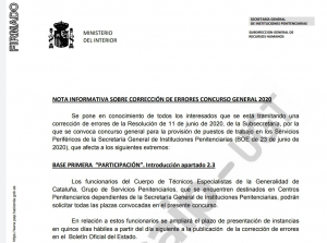 Correcci&oacute;n errores Concurso General