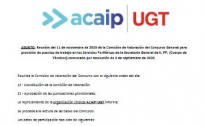 Comunicado concurso traslados T&eacute;cnicos II.PP