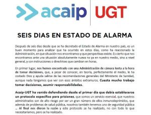 SEIS D&Iacute;AS EN ESTADO DE ALARMA !!!