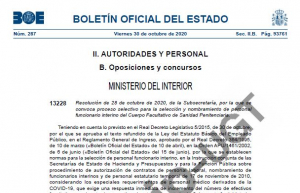 Convocatoria proceso selectivo facultativos interinos de II.PP