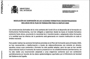 Resoluci&oacute;n suspensi&oacute;n acciones formativas