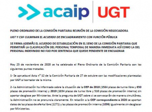 P. Laboral.-Comunicado pleno comisi&oacute;n  paritaria