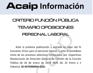 Temario comun procesos selectivos personal laboral