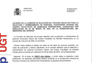 Nombramiento internos Cuerpo Facultativo II.PP