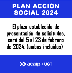 Convocado PLAN ACCI&Oacute;N SOCIAL 2024 (plazo solicitudes del 5 al 23 de febrero)
