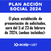 Convocado PLAN ACCI&Oacute;N SOCIAL 2024 (plazo solicitudes del 5 al 23 de febrero)