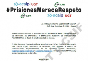 MANIFESTACI&Oacute;N EN CUENCA.-  20 OCTUBRE 2021