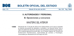 Prosesos selectivos Cuerpo Tecnico (acceso libre e interinos)