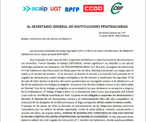 Petici&oacute;n de cese del director del C.P Madrid III al Secretario Gral II.PP