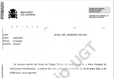 Convocatoria grupo de trabajo Acci&oacute;n Social 2021