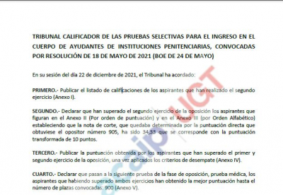Resoluci&oacute;n examen supuestos Ayudantes OEP  2020