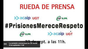 Rueda de prensa Conflicto colectivo en II.PP