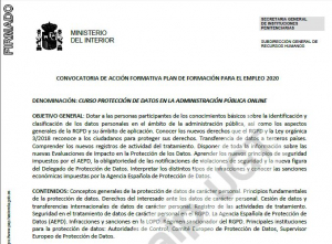 Curso protecci&oacute;n de datos