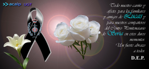 Nuestro pesame a familiares y amigos de Lucas compa&ntilde;ero de Soria