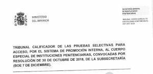 Examen y Plantilla correctora primer ejercicio al Cuerpo Especial