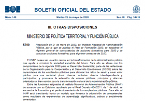 Plan accion formativo INAP primer semestre 2020