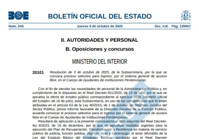 CONVOCATORIA OEP 2025 AYUDANTES II.PP