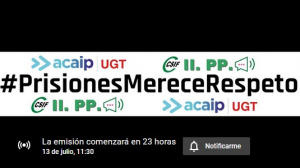 Rueda de prensa ACAIP+UGT y CSIF (13 julio a las 11h30)